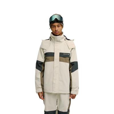 Snowboardjacke DC SHOES "Mt Lab 20K", Herren, Gr. L, beige (oatmeal), Obermaterial: 100% Nylon., Jacken Snowboardjacke