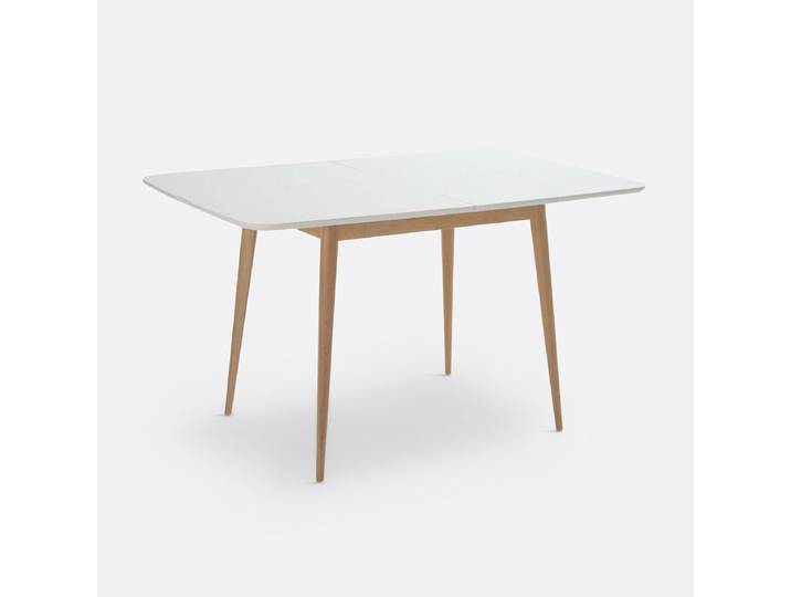 LA REDOUTE Table à manger, extensible, 2 à 6 personnes, JIMI 4 pers Blanc
