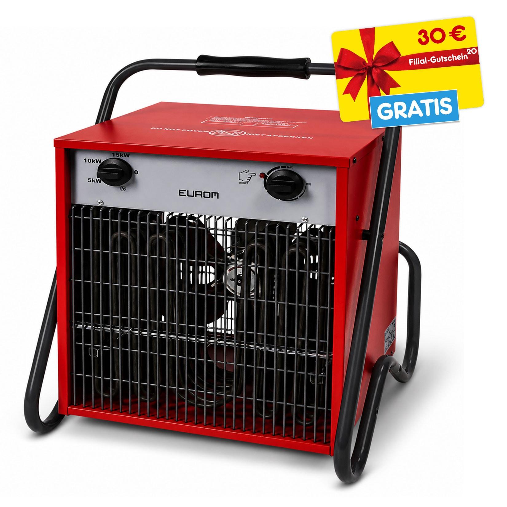 EUROM Heizlüfter EK15002 + 30 € Filial-Gutschein