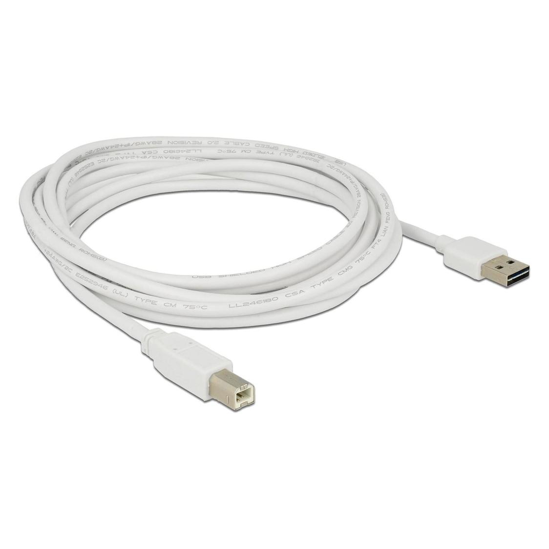 Delock USB A - USB B (3 m, USB 2.0) (85154)