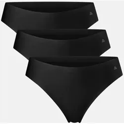 INVISIBLE TANGA - 3-Pack - Schwarz - S