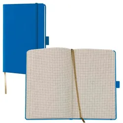 Lediberg Notizbuch »Tucson« kariert A6 blau blau, 9x14 cm