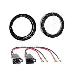 Lautsprecherringe VW Lupo Fox New Beetle 165 mm Adapterringe + Kabeladapter