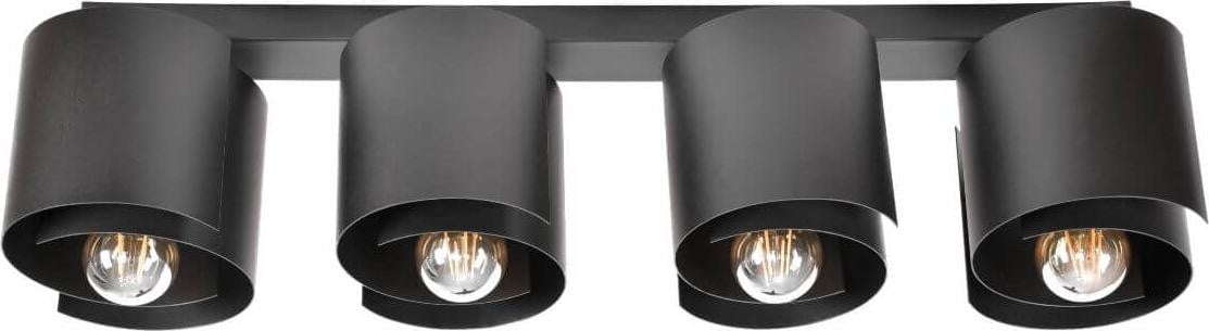 Szpak HUGO 4 zwarte led plafondlamp