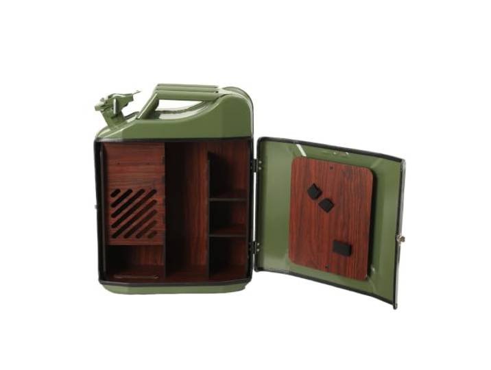 20L Barschränke, Mini Bar 20L Schrank Minibar Schrank Weinlagerung Green Mobile Whisky Barschrank, Platz für eine Flasche