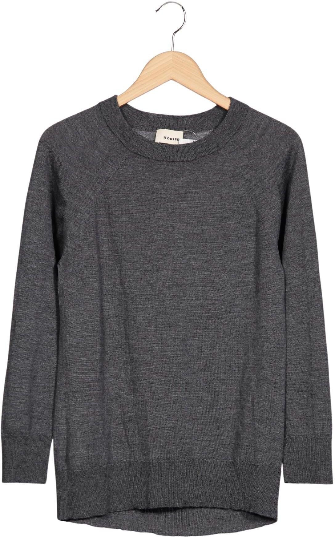 Rodier Damen Pullover, Grau, Gr. S, Merino - Second Hand