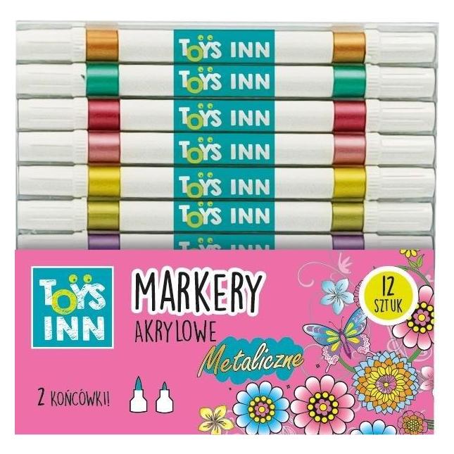 Stnux Acryl-Metallic-Marker, zwei 12-teilige Bleistifte (12x) (STN9155)