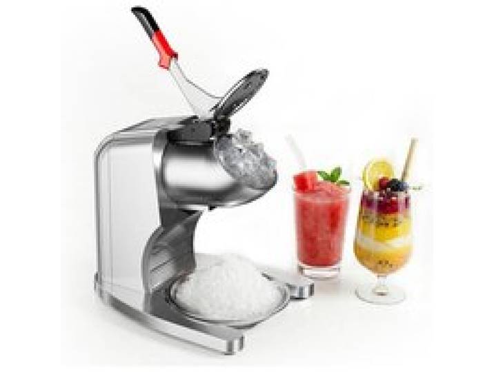 Broyeur à glace commercial 250lb/h 350W 4 lames inox machine à granité argent