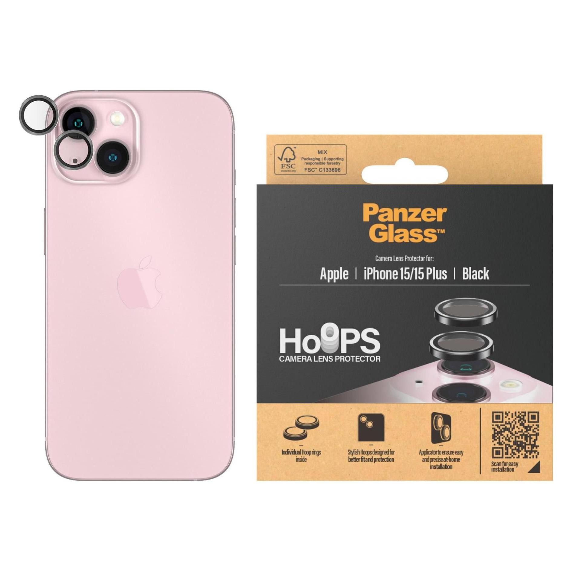PanzerGlass Hoops (1 Stk., Apple iPhone 15, Apple iPhone 15 Plus) (1138)