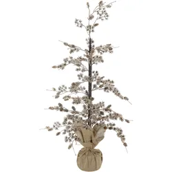 Chic Antique Künstlicher Weihnachtsbaum mit Zapfen und Glitzer Antik Gold, H 90 cm - Antik Gold