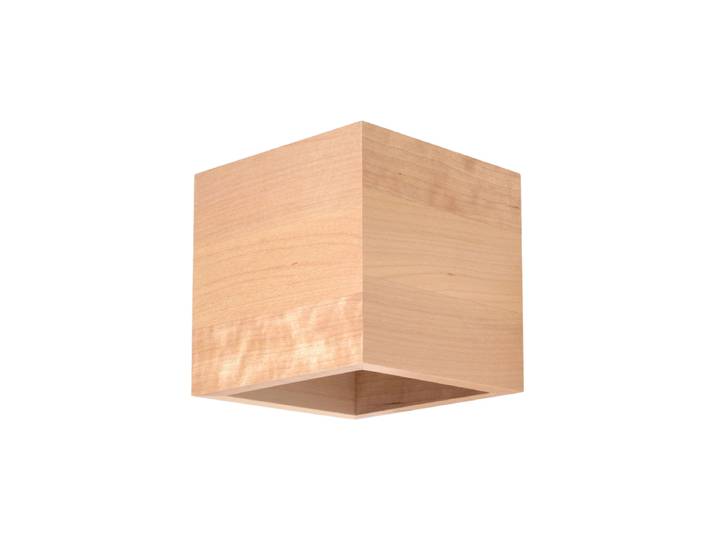 Design Wandlampe „Quad“ -1-flammig Holz Sollux Lighting