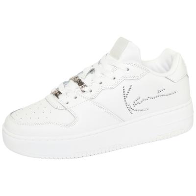 Sneaker KARL KANI "89 UP LOGO PRM", Damen, Gr. 38, weiß, Leder, Schuhe Sneaker