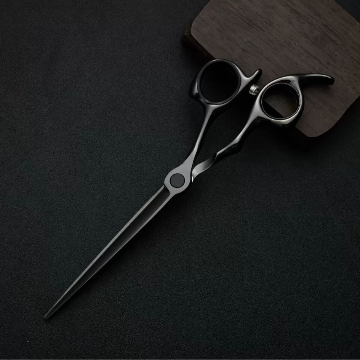 INF 6,5-Zoll Professionelle Haarschneideschere Set – 9CR13 Edelstahl, Ergonomische Schwarze Friseurschere