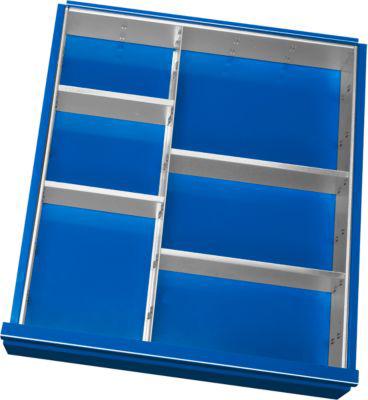 Rau Einteilungs-Set 1-4, für Schubladenhöhe 180–360 mm, Einlagen zur Facheinteilung, nicht ESD-leitfähig