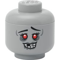 LEGO Storage Head "Zombie", mini, Aufbewahrungsbox grau