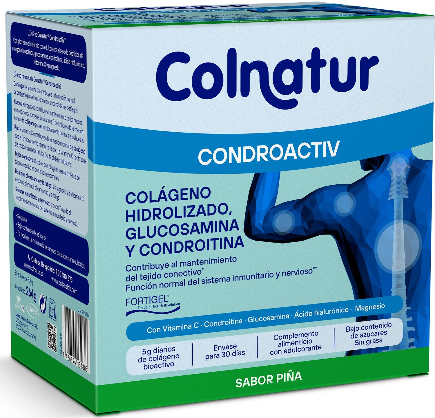 COLNATUR ® Condroactiv Colágeno Sabor Piña 30x8.8g