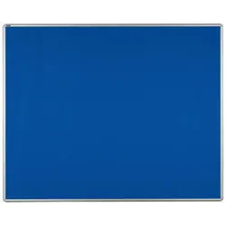 Textiltafel ekoTAB mit Alurahmen, 1500 x 1200 mm, blau