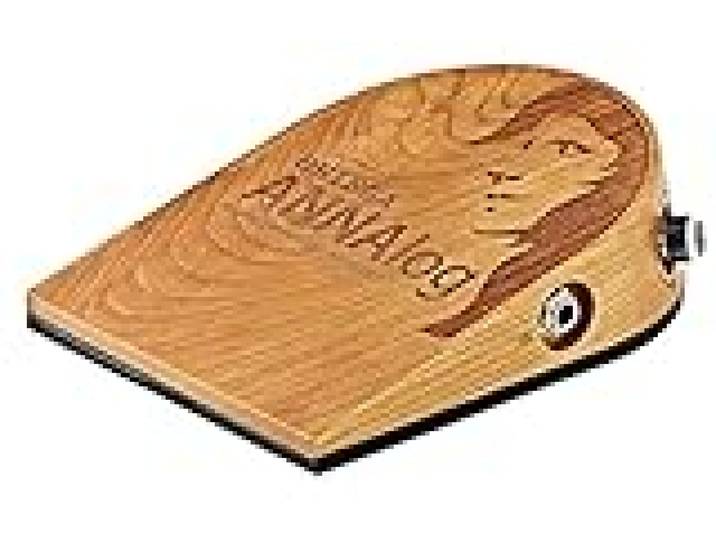 Ortega Guitars Stompbox analogique - Pédale d'effet basse pour guitaristes, chanteurs, auteurs-compositeurs - Sons de percussions analogiques - Bois de cerisier, Naturel (ANNAlog)