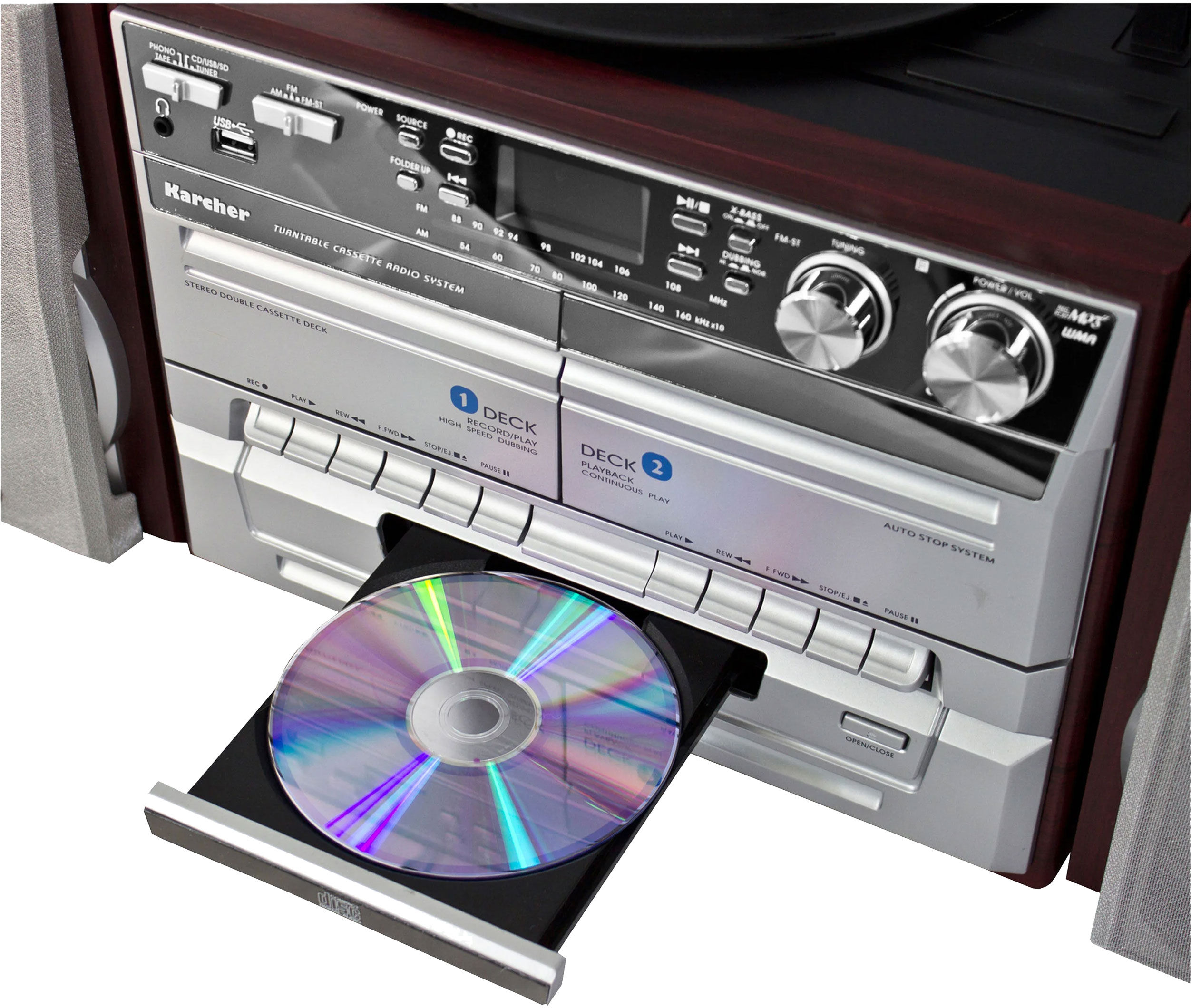 KARCHER Kompaktanlage »KA 320« mit Plattenspieler & CD-Player