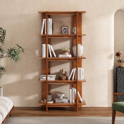 "Christopher Knight Home - Ellie 4-Tier 70""H Acacia Wood Open Bookcase"