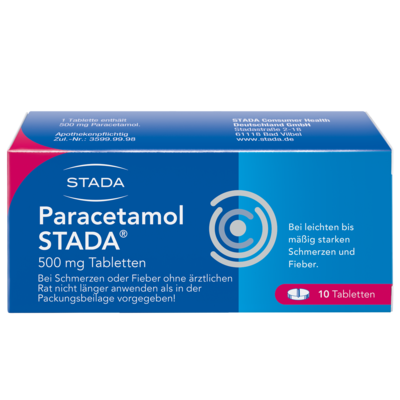 STADA Consumer Health Deutschland GmbH PARACETAMOL STADA 500 mg Tabletten 10 St 03366196