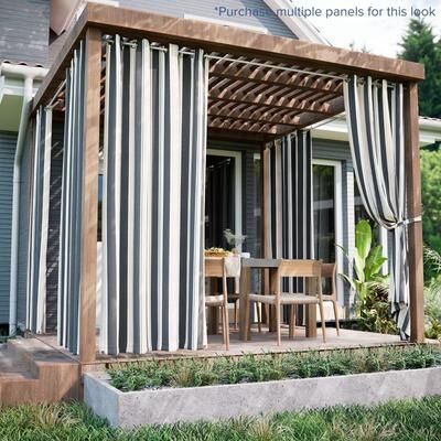 Awesome Home Outdoor Stripe Privacy Protected Grommet Panel