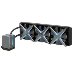 Intertech ALSEYE X360 AiO-Wasserkühlung X12 3X120mm, CPU Wasserkühler, Schwarz, Grau