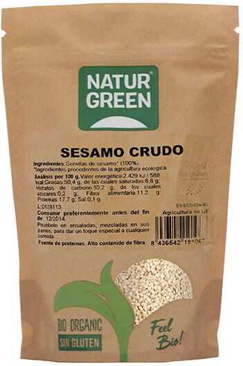 Naturgreen Ecological raw sesame 225 gr