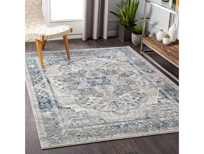 Teppich LIVABLISS MATI , blau, B:160cm H:9,9mm L:220cm, Polypropylen, Teppiche, Teppich