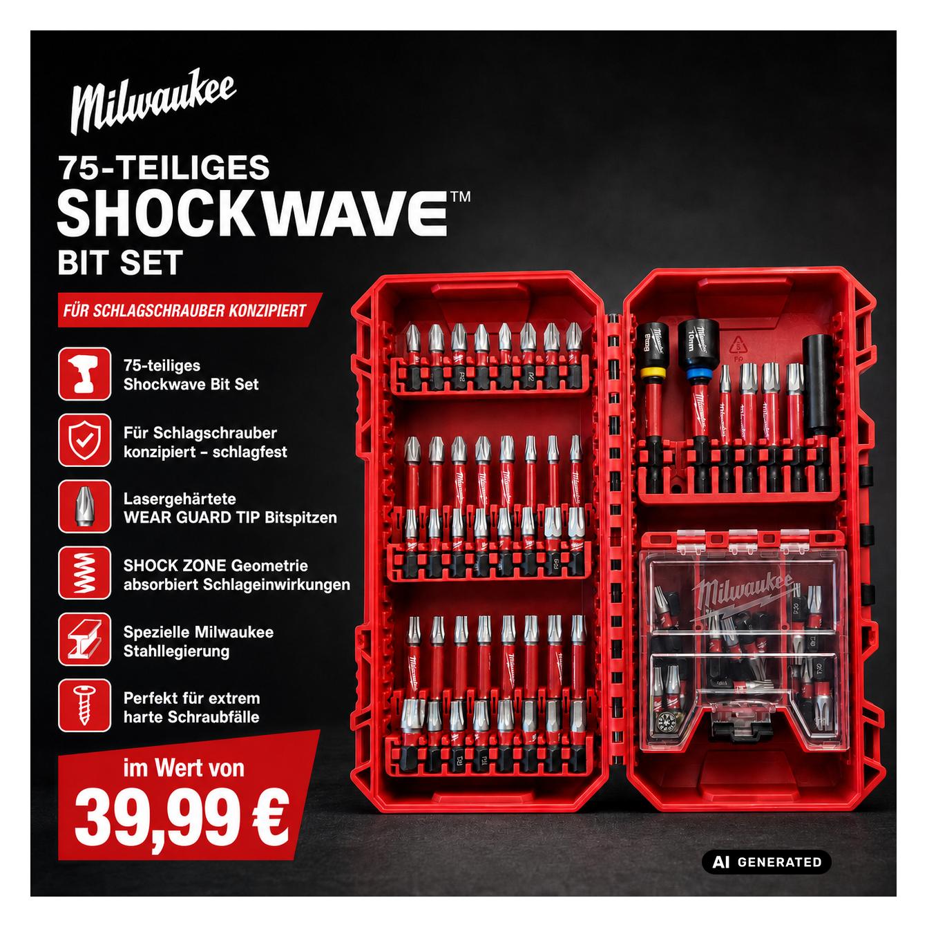 Tool Brothers Toolbrothers RHINO Adventskalender 2026 - LIMITED BLACK MILWAUKEE EDITION (24 Türchen) (77151077)