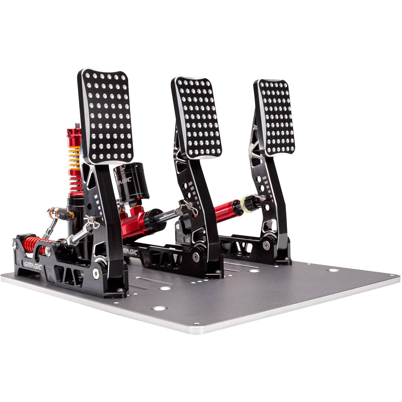 Simagic P2000 Hydraulic 3-Pedal Set, 200KG Loadcell - Crimson Edition