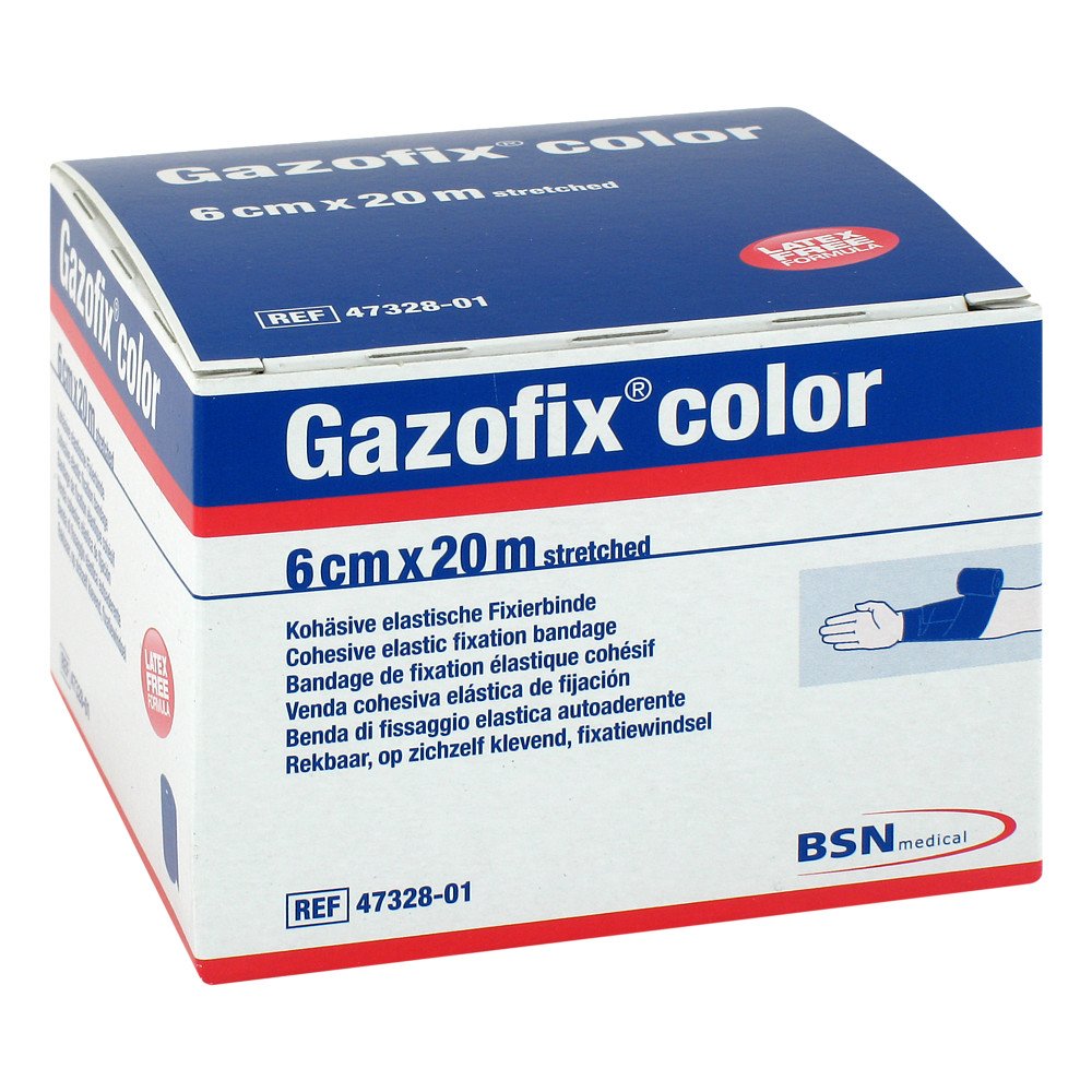 BSN medical GmbH Gazofix color Fixierbinde kohäsiv 6 cmx20 m blau 11587600