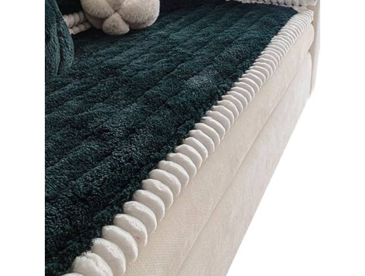 KRXSOBNV Das Sofa, 1 Stück, rutschfest Sofabezüge 3-Sitzer-Sofas, haustierfreundlich(Green,90x70cm)