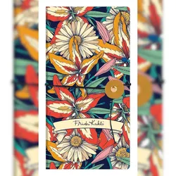 Clairefontaine 4x Frida Kahlo, schmales Notizbuch 9x18 cm, 40 Blatt, blanko, sortiert - 116215C