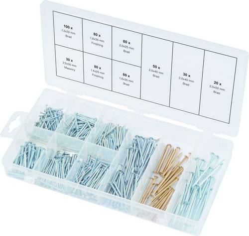 KS Tools 970.0370 Nägel-Sortiment Inhalt 550 Teile