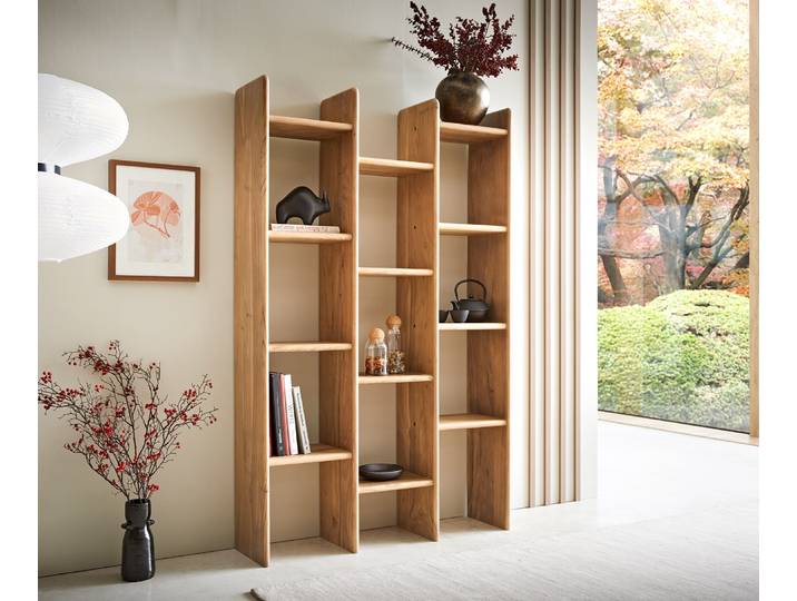 Bücherregal Tizi 110x175 cm Akazie Natur, Standregale