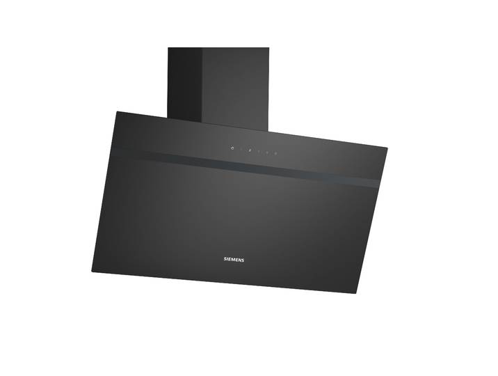 SIEMENS Kopffreihaube LC85KDK60 , Energieeffizienz: A, silber (schwarz), B:79cm H:37,5cm T:32,5cm, Dunstabzugshauben, Geruchsarme & geräuscharme Küche dank leisem Motor & Touch Control, Kopffreihaube