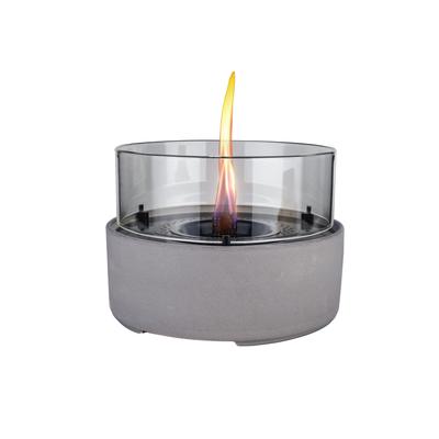 Tischfeuer TENDERFLAME "»BREEZE 18«, Rauch- und rußfrei, in verschiedenen Ausführungen", grau, B:20cm H:18cm L:18cm, Edelstahl, Dekokamine
