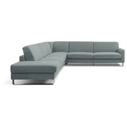 Segmüller Werkstätten Ecksofa Canto Stoff Blau