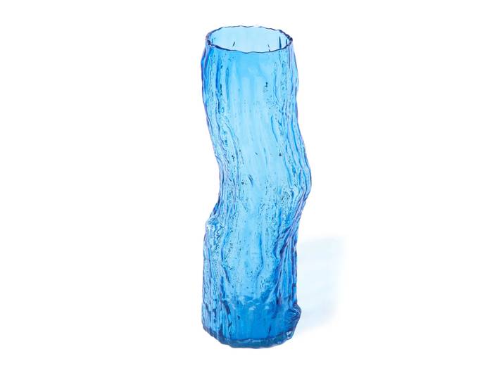 POLSPOTTEN Vase Tree Log L 62 cm Bleu