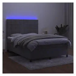 vidaXL, Boxspringbett, Almelville (Block mit Quadraten) (140 x 200 cm)