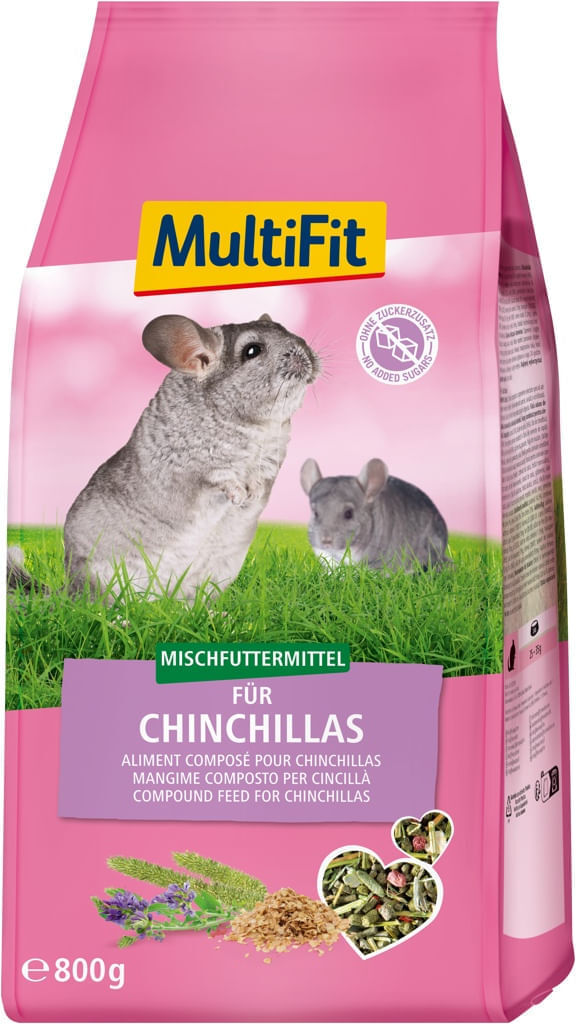 MultiFit Mangime per Cincillà KIT RISPARMIO 2X800G