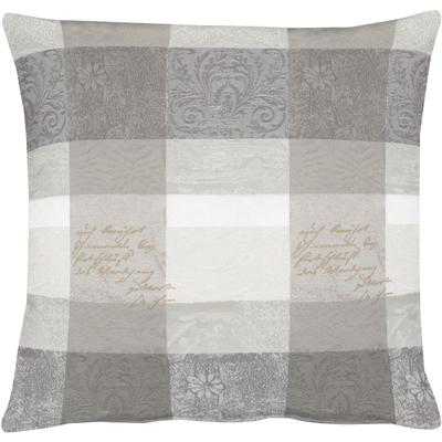 Dekokissen APELT "3042 Zeitlos elegantes Jacquardmotiv" Gr. 1, grau (grau, gemustert), B:39cm L:39cm, Polyester, Dekokissen_Sitzkissen_Kissenhüllen, Kissenhülle mit Füllung, 1 Stück