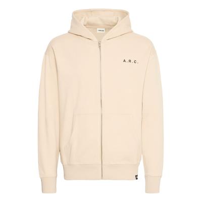 Sweatjacke SOLID "Sweatjacke SDHenne", Herren, Gr. XXL, beige (oatmeal), Obermaterial: 60% Baumwolle CO. 40% Polyester PES., Sweatjacken Sweatjacke