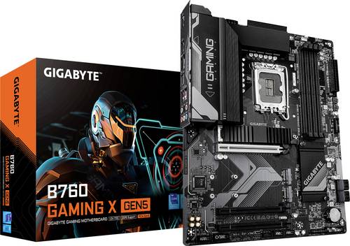 Gigabyte B760 GAMING X GEN5 Mainboard Sockel (PC) Intel 1700 Formfaktor (Details) ATX Mainboard-Chipsatz Intel B760