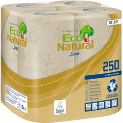 Eco Natural, Toilettenpapier, Toilettenpapier 2-lagig Papier havanna 250 (1 Stk.)