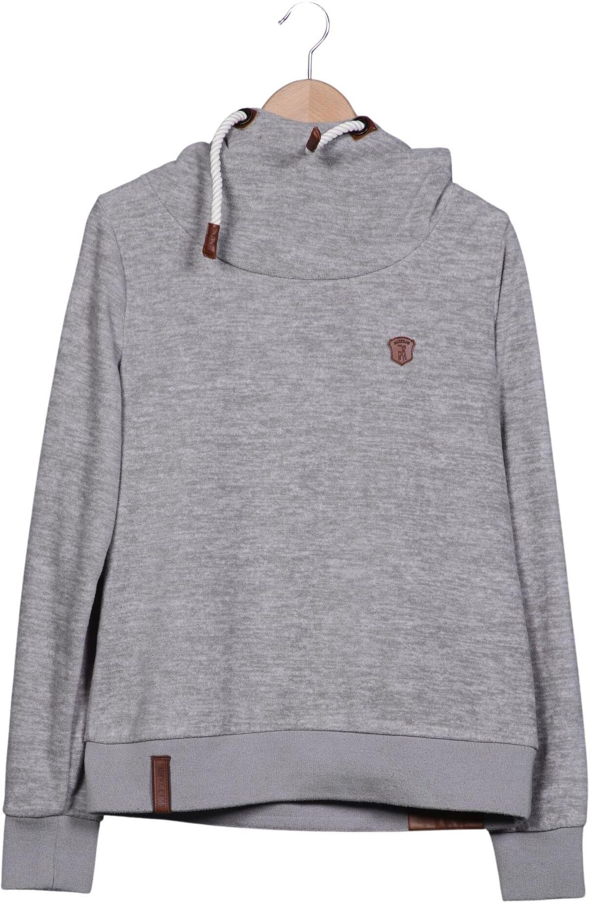 Naketano Damen Kapuzenpullover, Grau, Gr. L, Synthetik - Second Hand