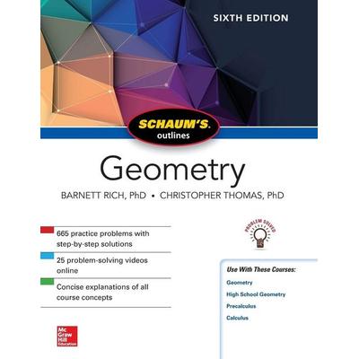 SCHAUM'S OUTLINE OF GEOMETRY, Taschenbuch von Rich, Mcgraw Hill Higher Education, 978-1-260-01057-2
