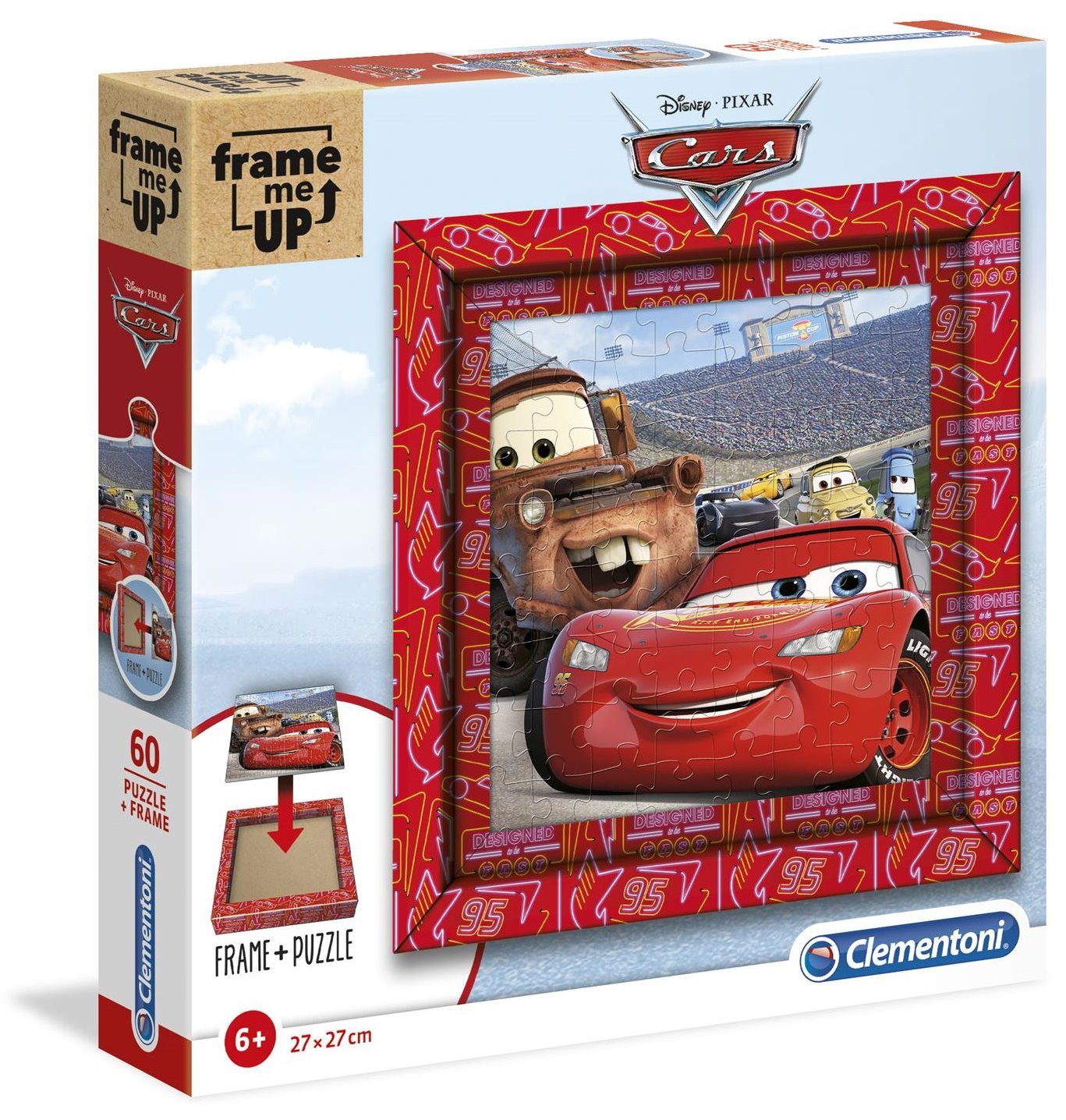 Clementoni Frame Me Up Disney Cars Puzzel - 60 stukjes