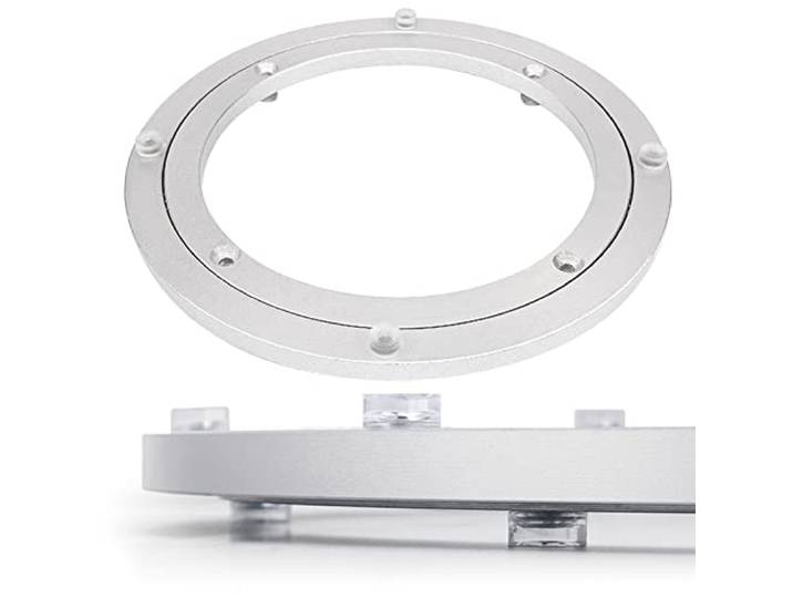 Runder Drehteller Esstisch TV Drehplatte Kugellager Schwerlast Drehbeschlag Lazy Susan Aluminiumlegierung Drehlager Drehscheibe 20 40 60 80cm,Für Glas Tischplatte, Kuchendekoration Drehteller(1000mm)